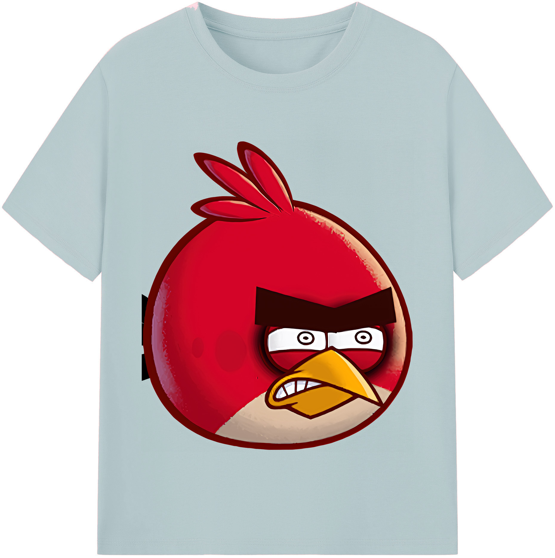 （画像用） Angry Birds アングリーバード 綿100％半袖Tシャツ（フロントプリント）